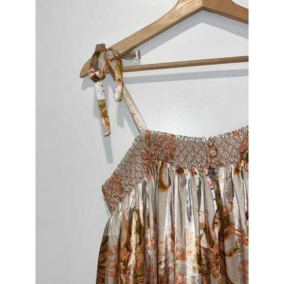 Free People Intimately Rule The World Pajama Romper In Brown Size Medium Women - Picture 5 of 10